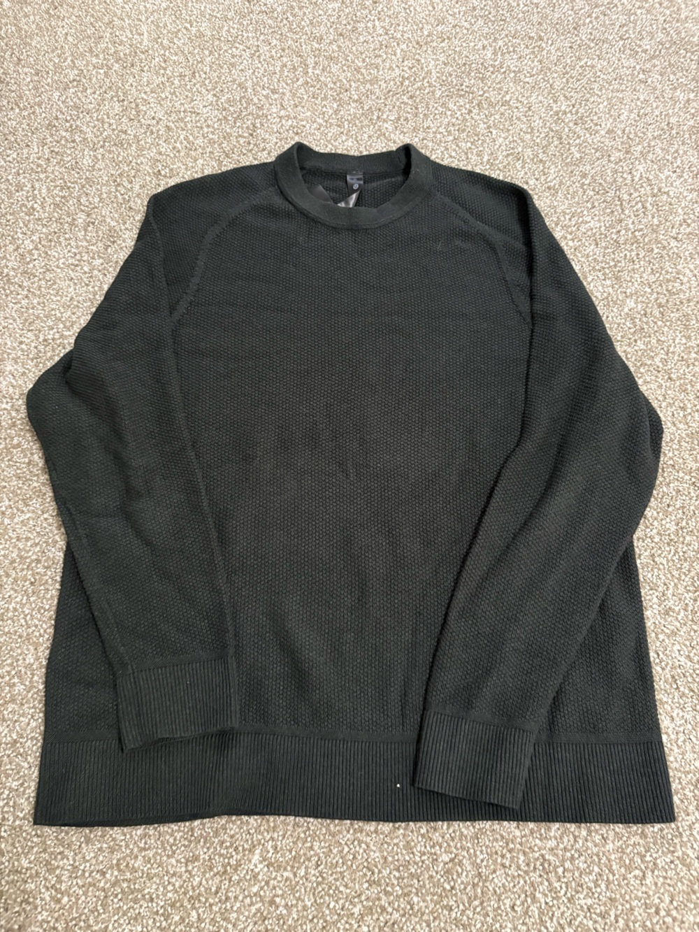 lululemon athletica Men's Green Crewneck Knit Sweater